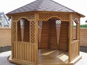 садовая беседка из дерева