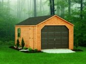 красивый гараж из дерева