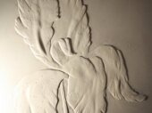 барельеф из гипсовой штукатурки
