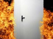 однопольная противопожарная дверь