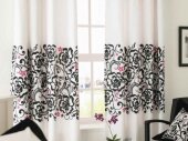 шторы с орнаментом в интерьере