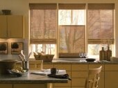 бамбуковые жалюзи на кухне