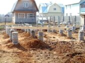 Устройство столбчатого фундамента