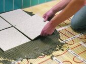 Установка теплого пола под плитку