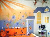 жидкие обои в детской комнате